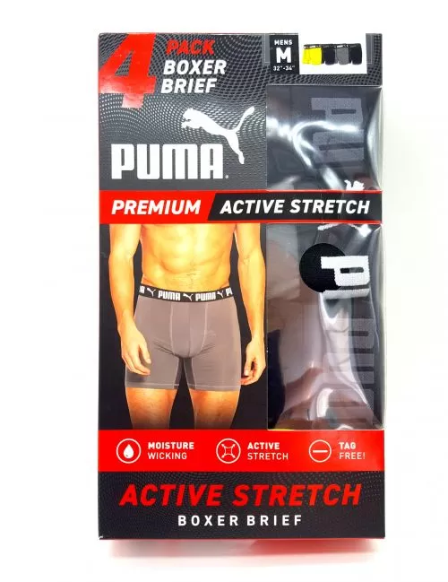 PUMA Boxer brief paquete con 4 piezas.